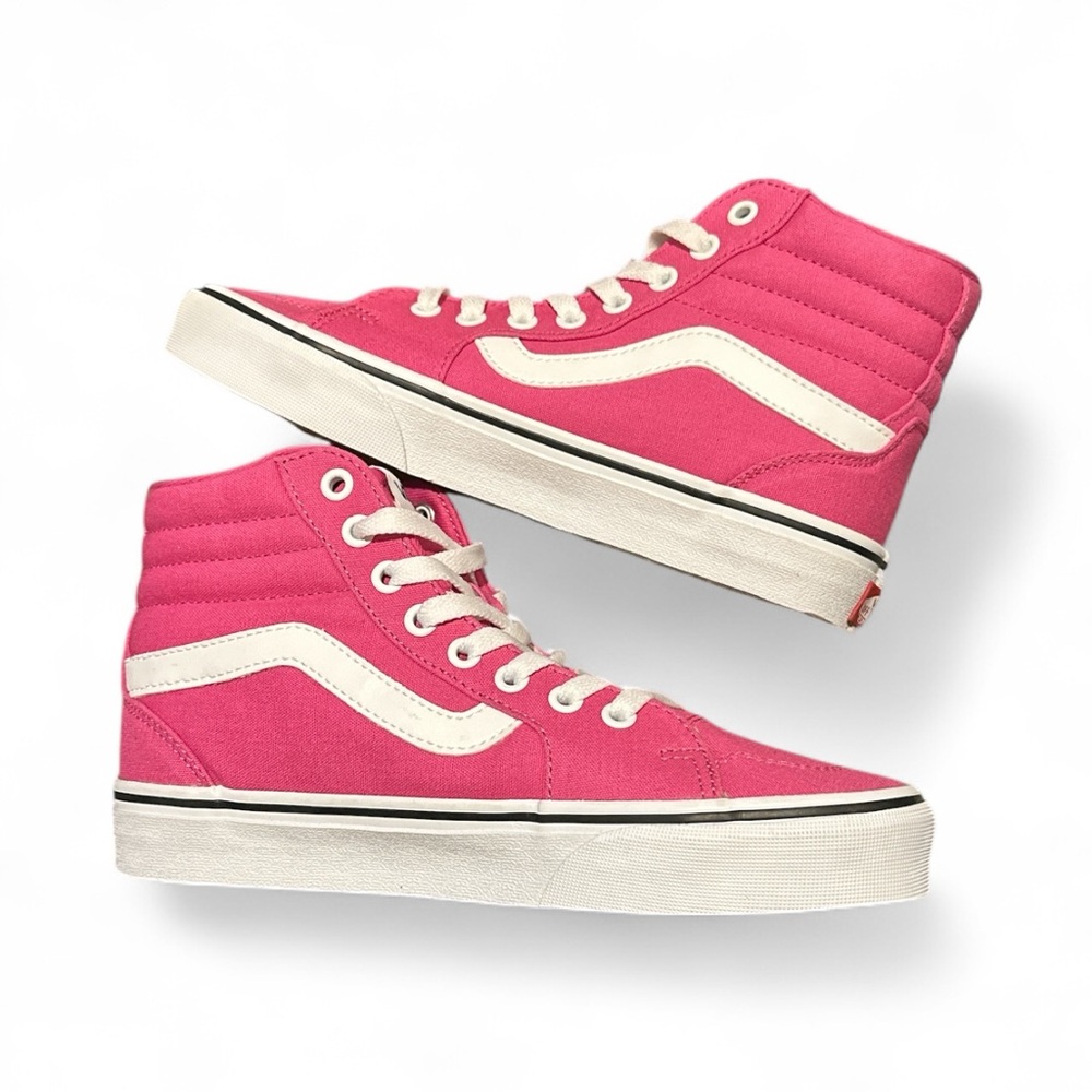 NEW Womens VANS “Off the Wall” Filmore Hi Canvas Fuschia size 7